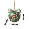 18 piece Christmas wooden hanging ornaments set Wood Pendants Tree Decor Christmas Tree Ball Ornament for Christmas family party