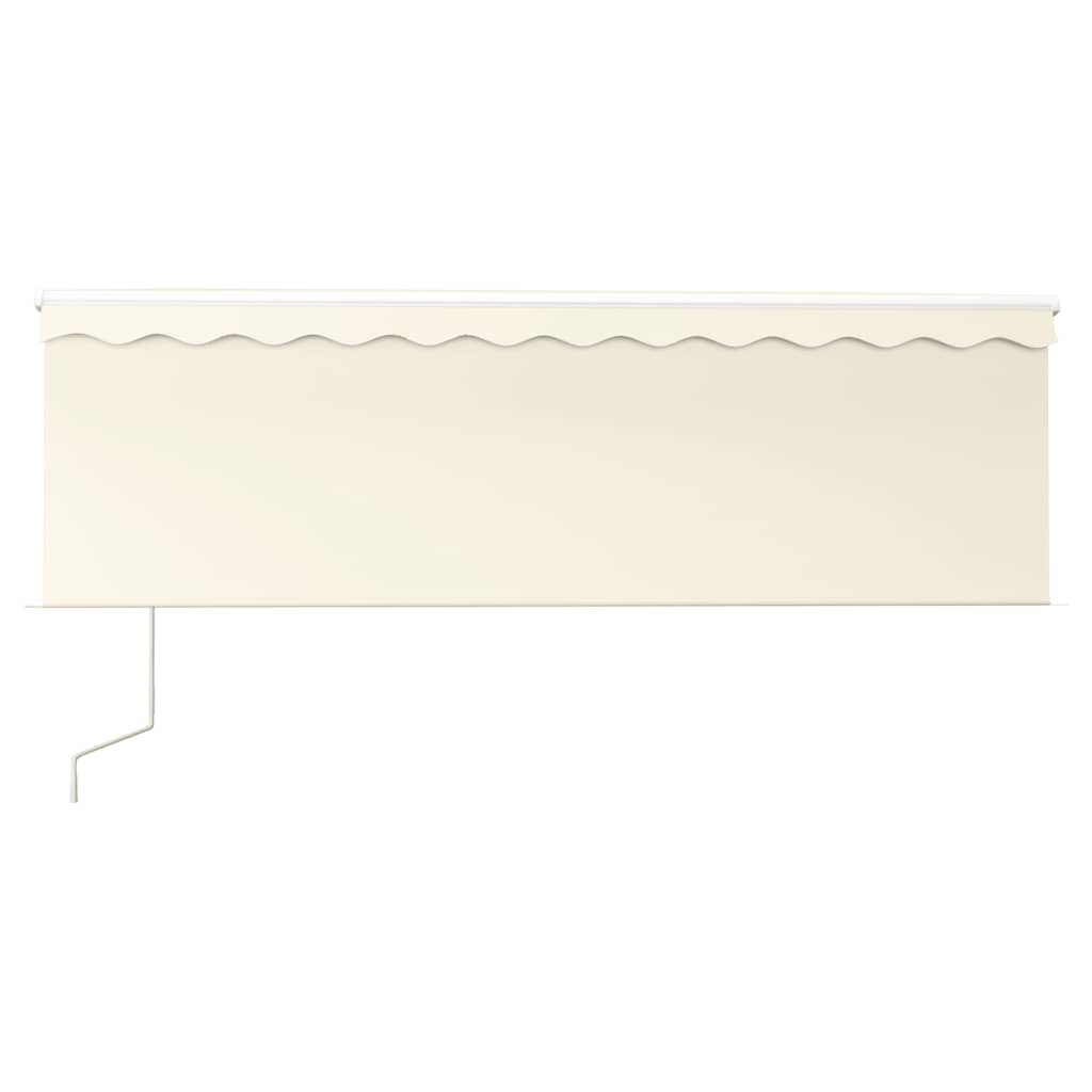 Automatic Retractable Awning with Valance 4x3 m Cream