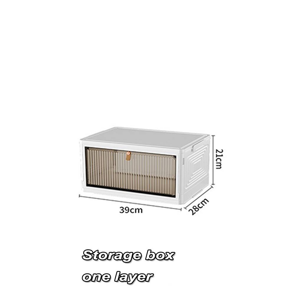 4 Tier Storage Bins with Lid Stackable Storage Bins with Wheels Folding Storage Boxes Collapsible Storage Bins Closet Organizers 13090₽