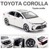 1/32 TOYOTA Corolla Alloy Car Diecast Model Sound & Light Pull Back Toy Children's Toy Kids Gift Birthday Present for Boys
