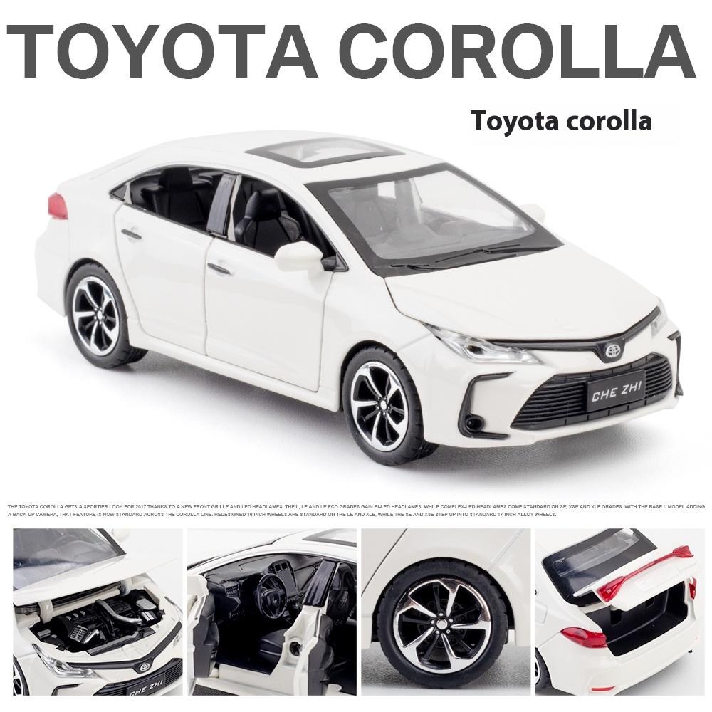 1/32 TOYOTA Corolla Alloy Car Diecast Model Sound & Light Pull Back Toy Children's Toy Kids Gift Birthday Present for Boys