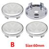 New 2026 4pcs 56mm Car Wheel Badge Center Sticker 60mm Wheel Hubcap Cover Accessorie For VW golf Passat R Rline GTI Polo CADDY Beetle zs0