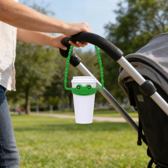 Animal Water Bottle Handle Strap Heavy Duty Non-slip Cup Silicone Ring Sling Holder Travel Tumbler Carrier Lanyard Cup Accessories