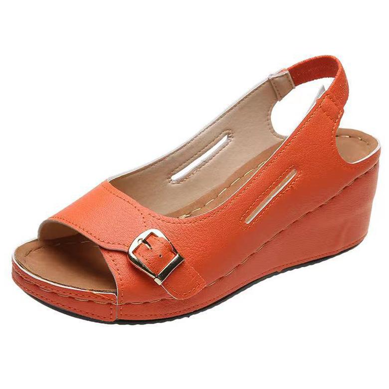 Fashion Women Sandals Pointed Toe Heels Sandals For Summer Shoes Women Soft Bottom Wedge Sandalias Mujer Slip On Summer Footwear Female