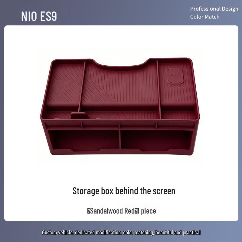 Silicone Storage Box for NIO ES9 Central Control Screen, Car Interior Accessory & ETC Holder
