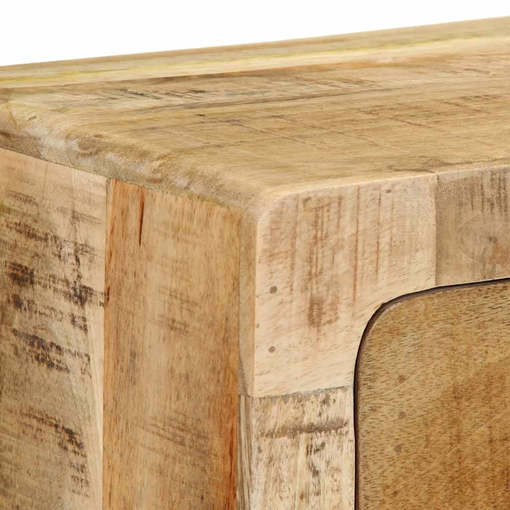 TV Wall Cabinet 100 x 32 x 25 cm Rough Solid Mango Wood