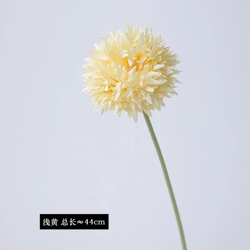 20Pc/lot Artificial Silk Flower Onion Ball Wedding Backdrop Decor Flower Arrangement Fake Dandelion Home Decoration Party Floral
