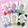 Cat-eared decorated plush pouch, ita bag, clear bag, clear mini pouch, bag, pouch, fan goods, fan bag, mini bag, handbag, gift, present, spring,