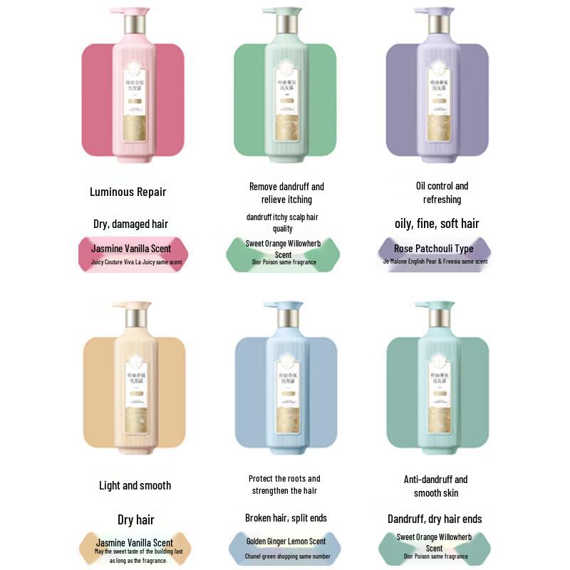 Sansheng Hua Essential Oil Fragrance 3-Piece Hair & Body Care Set