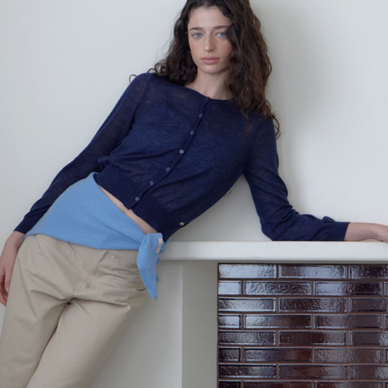 LCVE TRIANGLE WOOL MUFFLER_SKYBLUE