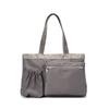 Japanese Simple Solid Color Shoulder Bags for Women Large Capacity Multi-Pocket Ladies Nylon Tote College Student Class Handbag