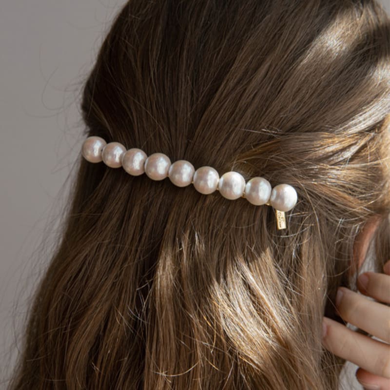 Jean Paul Clarisse Long Cotton Pearl Automatic Pin JP-22-166AB