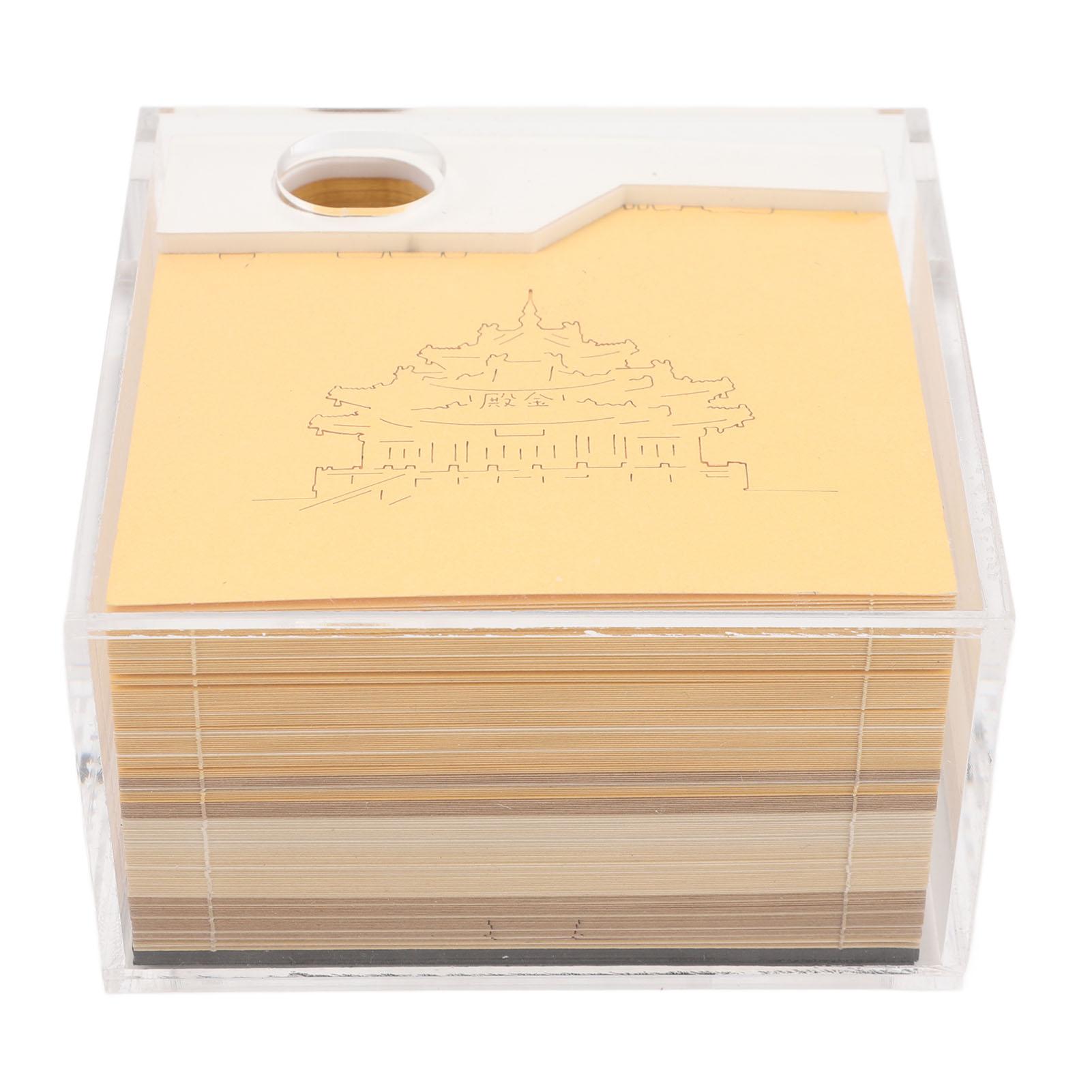 

3D блокнот для записей Китайский дворец дракона крафт бумага резьба скульптура 3D арт блокнот для дома Новый год