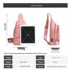 Women's 2022 Korean Style Crossbody Chest Bag - Sporty Oxford Cloth Front Bag for Street Wear