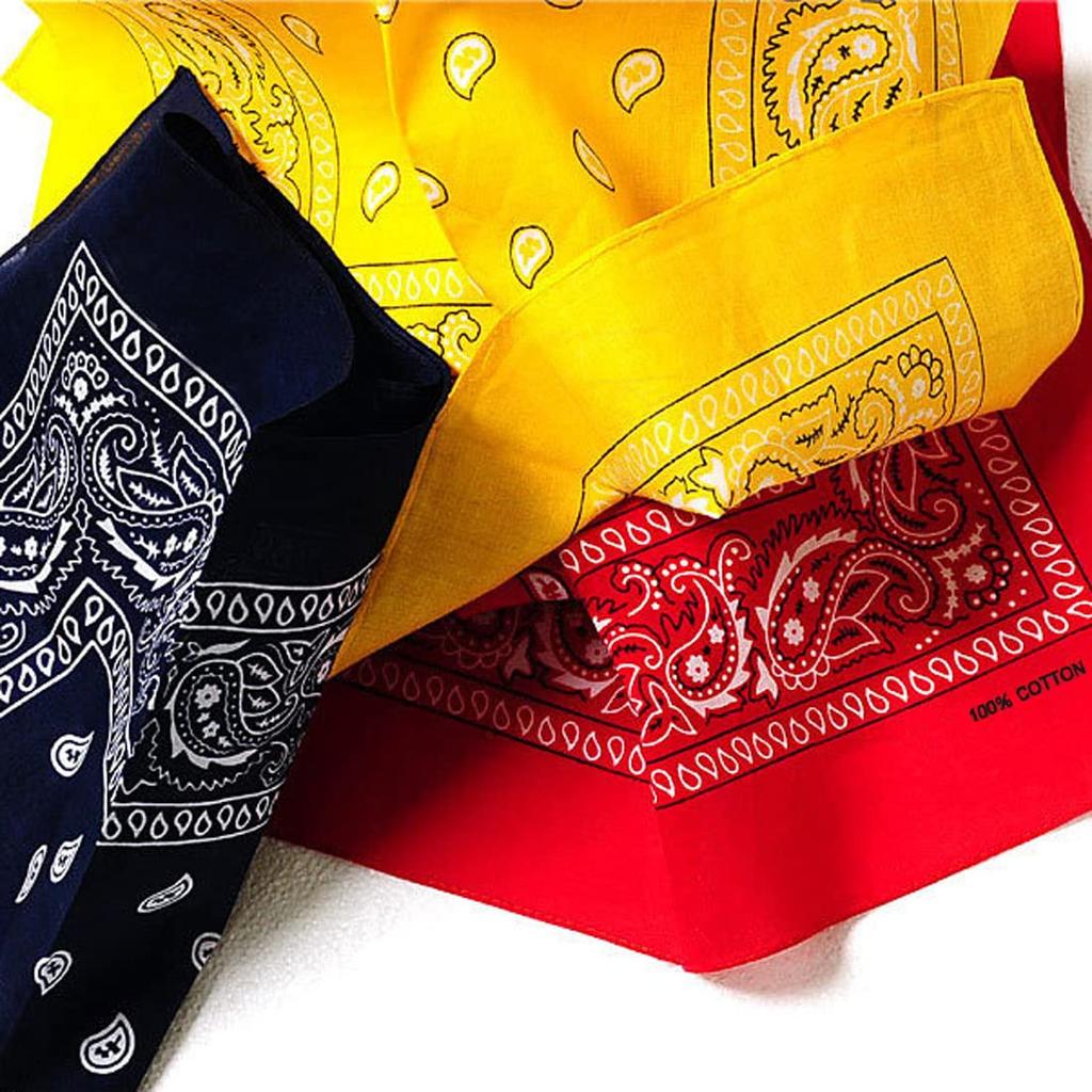 Trifong Bandana Paisley Bandana Adults Pink 100% Cotton Large Cashew Pattern Men's Women's Handkerchief 55cm x 55cm