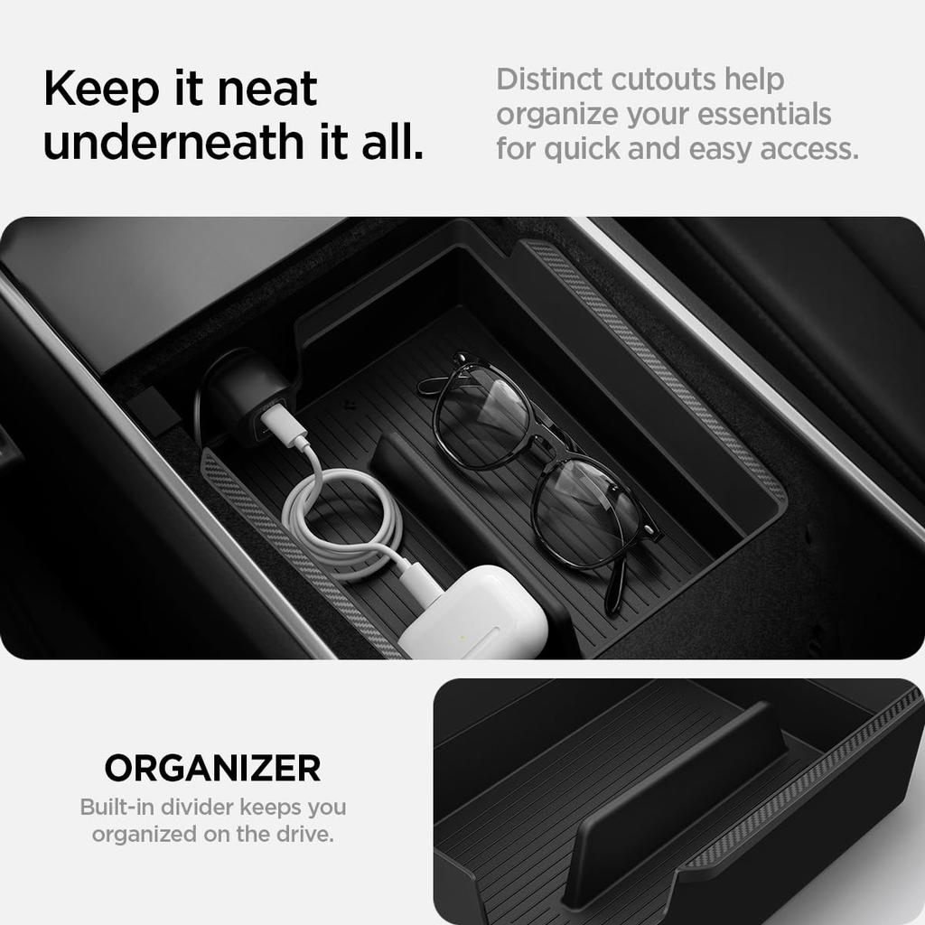 Spigen Armrest Console Organizer for Tesla Model 3/Y 2023/2022