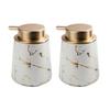 Travel Marble StripesCeramic Bottle Dispenser Soap Lotion Shower Gel Empty Bottle Bathroom Liquid Dispenser Fit for Soap Less