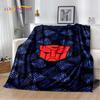 Cartoon T-Transformers Autobots Soft Flannel Blanket for Beds Bedroom Sofa Picnic,Throw Blanket for Cover Outdoor Leisure Gift