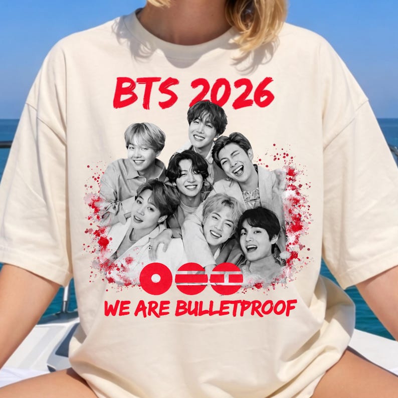 2026 BTS Ариранг, Футболка с концерта BTS, Летняя модная забавная футболка, Хип-хоп уличная рубашка BTS Ариранг с концерта, Подарок для фаната K-pop, Корейский подарок 4XL