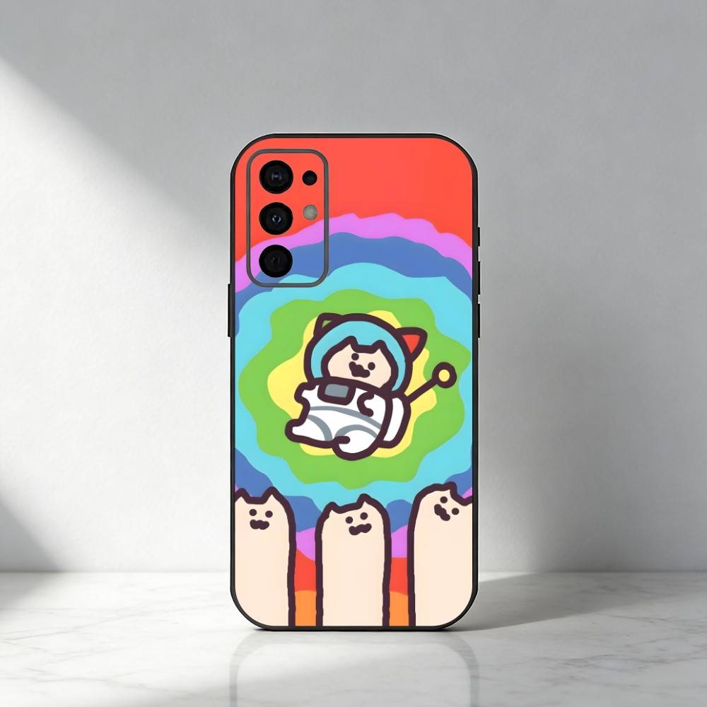 EveOneCat HD Printed  Phone Case For Samsung S25,S24,S21,S22,S23,S30,Ultra,S20,Plus,Fe,Note,5G Black Cover