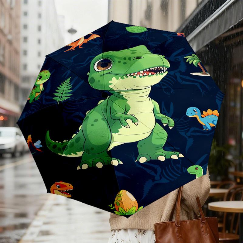 1pc Dinosaur World Pattern Umbrella Design Automatic Opening and Closing Umbrella, High-quality Travel Umbrella,  c1128204