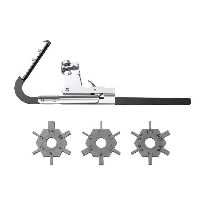 Piston Rings Grooves Cleaning Tool, Long Handle Manual Device with Adjustable Cutters and Metal Cutting Pieces for Motorcycle Maintenance