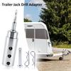 Trailer Jack Drill Adapter, 1 inch Drive Shaft Compatible Cordless Drill Adapter with Socket Bit Attachment for RV Dump Trailers