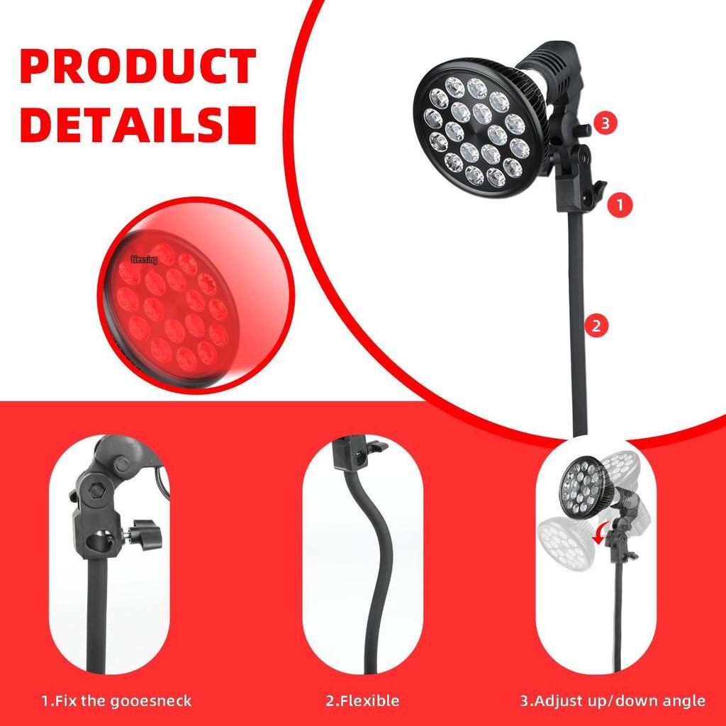 54W PAR38 LED Infrared Beauty Therapy & Red Light Baking Lamp