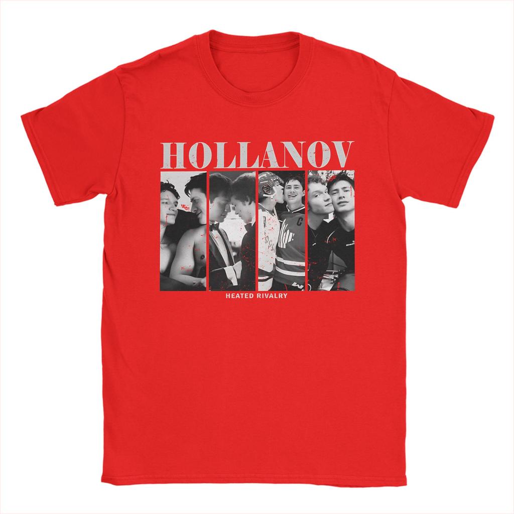 Oversized T Shirt Summer Team Hollanov Ice Hockey Heated Rivalry Trendy Cool T Shirts 100 Cotton Tshirt Short Sleeve Tops