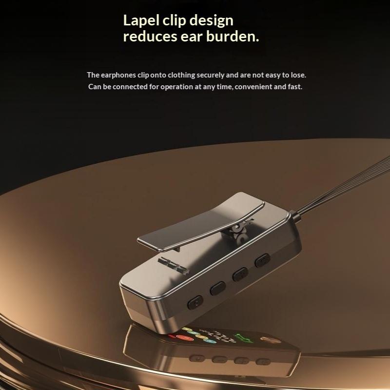 Clip On Bluetooth 5.4 Wireless Gaming Earphones Tf Card K Song Monitor Mode In Ear Earphones For Sports Driving Live Broadcast
