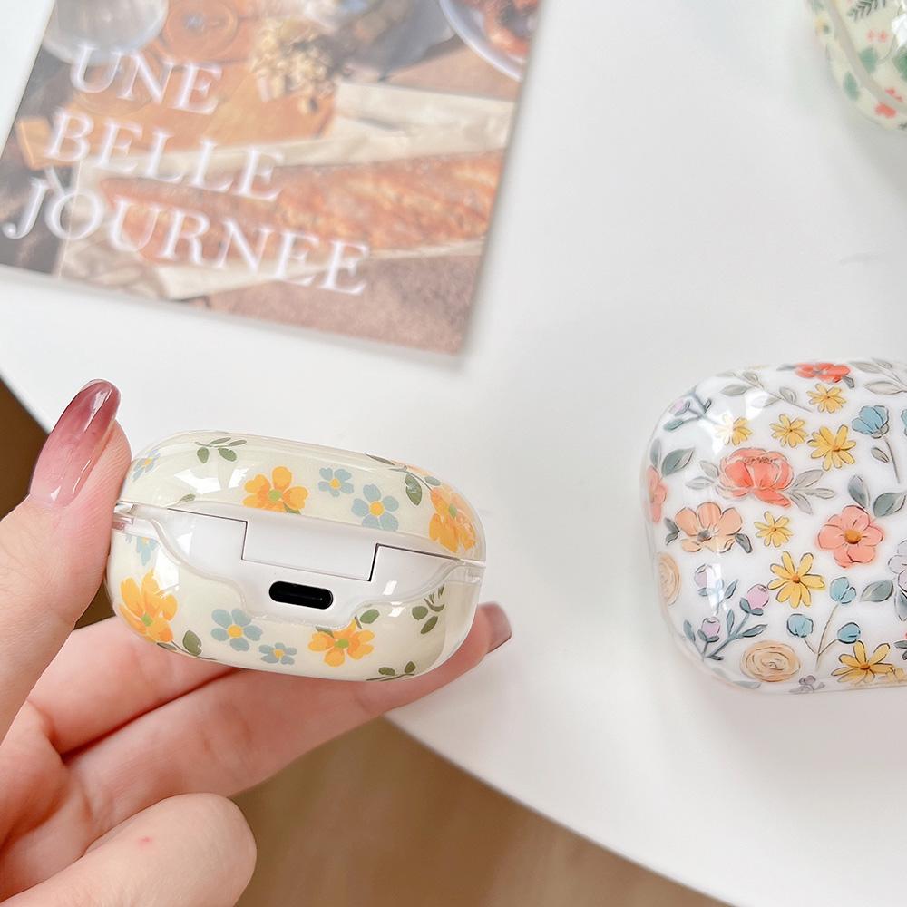 Flowers Silicone Protective Shell For Galaxy Buds 2 Pro Soft Case Lovely Girl Bluetooth Earphone Charging Box Rear Cover