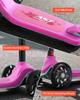 Kick Scooter for Kids Ages 3+, 3-Wheel Toddler Scooter with Light-Up Wheels, Adjustable Height Handlebar, Wide Anti-Slip Deck, Lightweight Aluminum