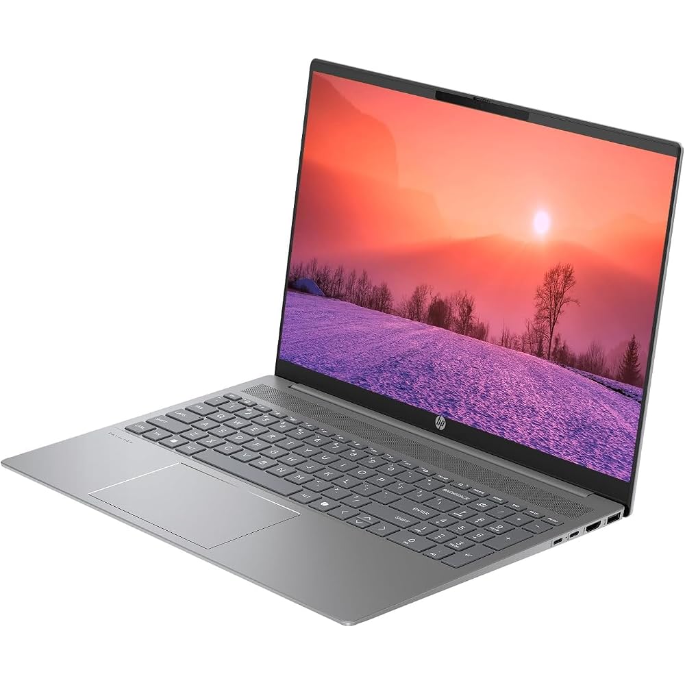 HP Pavilion Lightweight 16-inch 2K Laptop with Ryzen 5 8540U Processor (up to 4.89GHz), 8GB LPDDR5 RAM, 512GB SSD, Backlit Keyboard, Windows 11 Home O