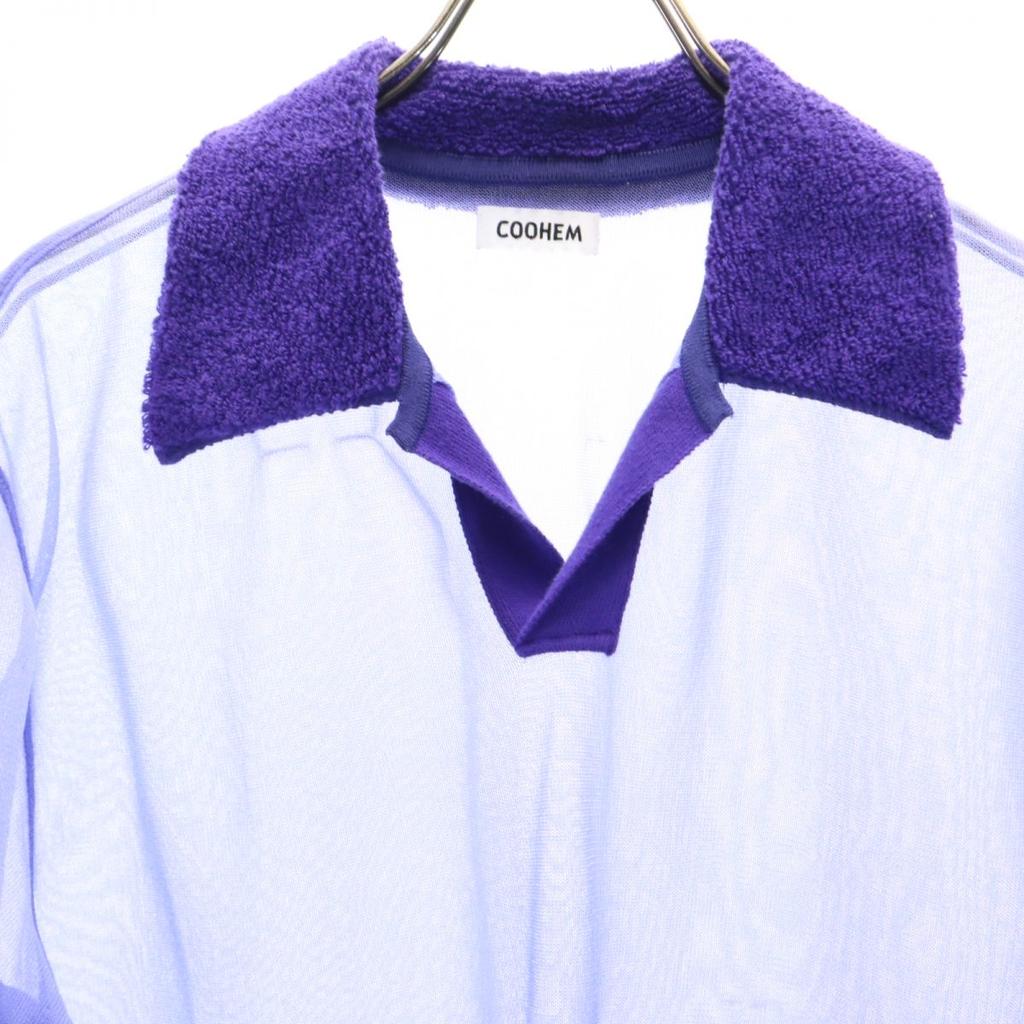 COOHEM Made In Japan Short Sleeve Shirt F Purple Men's Used