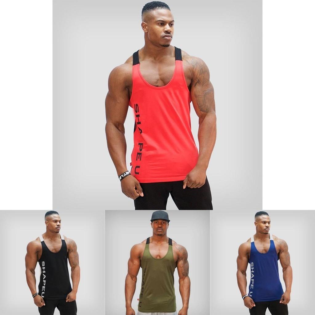 Premium Quality Gym Men's Muscle Sleeveless Tank Top Tee Shirt For Bodybuilding
