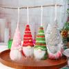 3/12x Christmas Decoration Supplies Knitted Wool Forest Man Doll Small Pendant Faceless Doll Christmas Tree Decoration Hanging