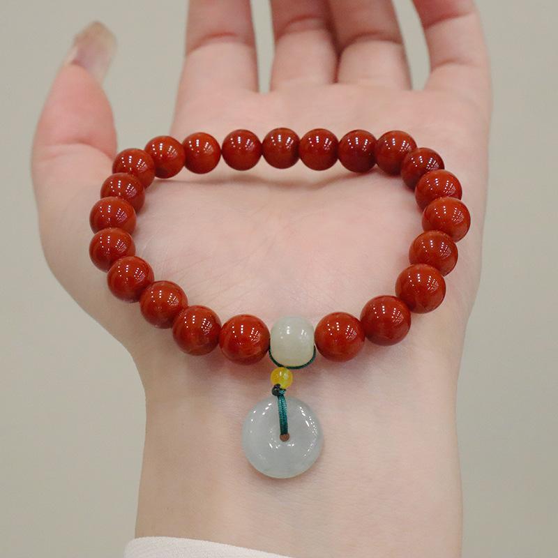 

Natural Nanhong agate braceletfashion women daily jewelry gift