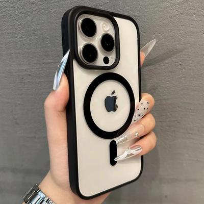Husă de telefon de lux magnetică rezistentă la șocuri pentru iPhone 16 15 14 13 12 11 Pro Max Mini Plus Pentru husă de încărcare wireless Magsafe