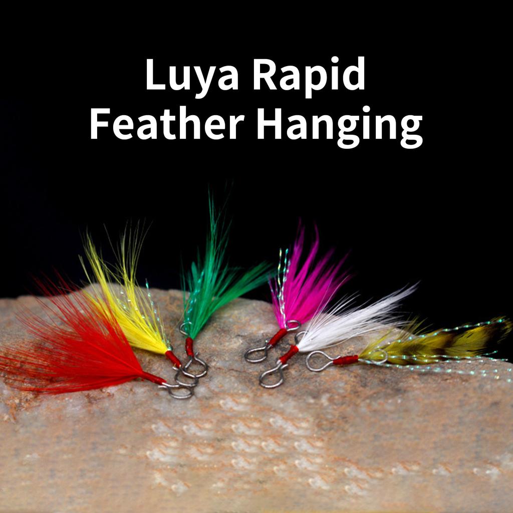 10Pcs Detachable Fishing Spoon Bait Lure Feather Fishing Equipment Feather Lure Pendant Saltwater Fishing Accessories