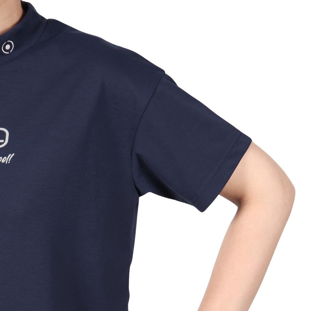 Short Sleeve High Neck Shirt Golf LL [Pin Apparel] Women's (Brand Logo) / / 622-5167306 120_Navy