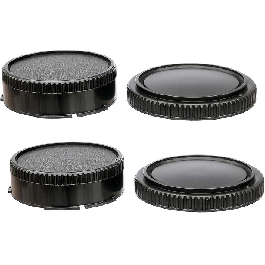 (5 Packs) M43 Rear Cap, MFT Rear Lens Cover, Rear Lens Cap M43, Micro Four Thirds Lens Back Cap, Compatible with Panasonic Lumix/Olympus Micro 4/3 for Canon FD
