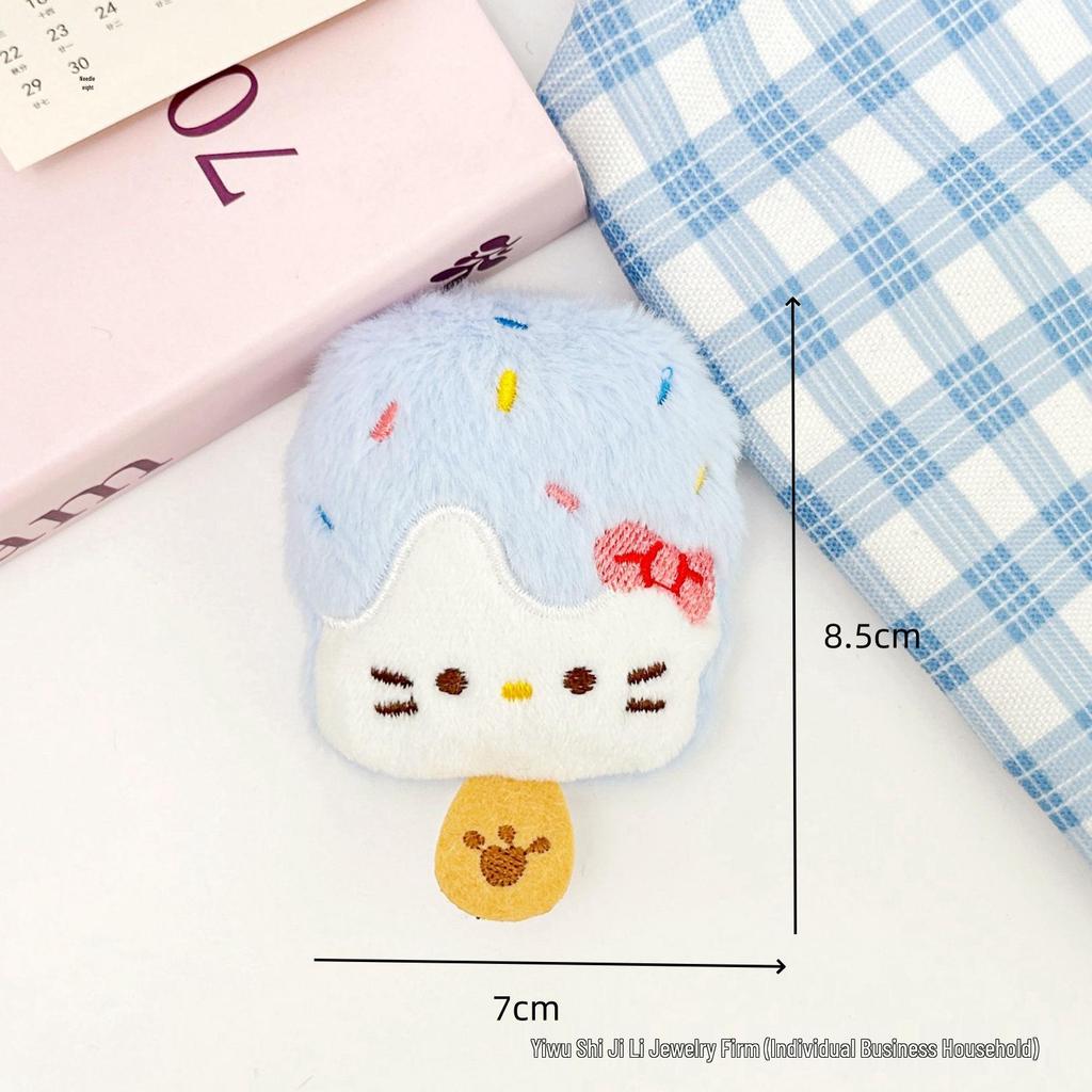 Hello Kiki Cat Squeaky Cartoon Shrimp Doll Brooch Accessory