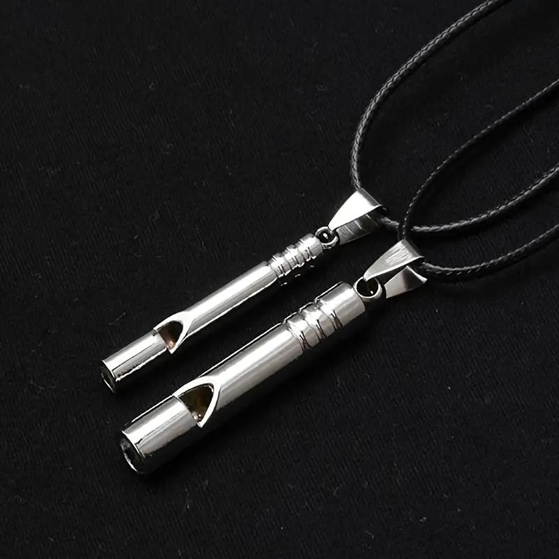 1PC Titanium Alloy Emergency Whistles - Loud, Durable Survival Gear for Outdoor Hiking, Camping & Adventure Sports