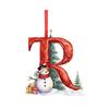 Christmas Letters Pendant A to Z Hanging Xmas Alphabet Ornament Acrylic Snowman