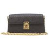 LOUIS VUITTON M82637 Monogram En Print Black Wallet on Chain Metis Shoulder bag blackUsed