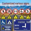 Authentic Highway & Construction Traffic Signs for Safety and Prohibition