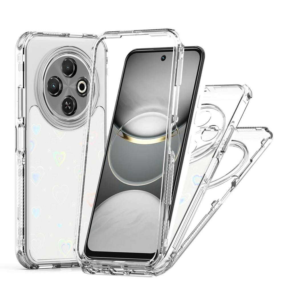 For TECNO Spark 30C 4G Case Precise Cutouts Acrylic TPU Clear Phone Cover with Laser-printed Film
