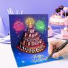 Tarjeta de Cumpleaños DAO XIANG con Tarjeta 3D para Adultos con Melodía Mejorada de Regalo de Cumpleaños, Música Pop-Up, (Versión de Iluminación)
