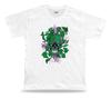 T-Shirt Shirt Geburtstag Geschenkidee Gift Totenkopf Blühende Grüne Pflanzen Schädlich
