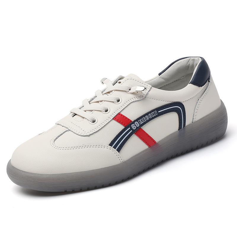 Новая весенняя женская обувь на одинаковом ходу универсальная корейская повседневная обувь мягкая подошва корейский стиль белая обувь не вызывающая усталости ног 35 3438₽